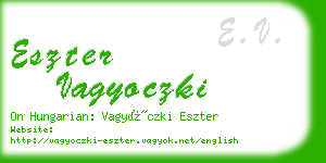 eszter vagyoczki business card